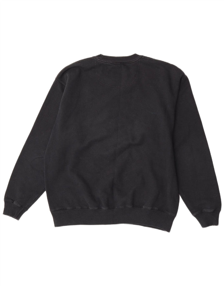 Champion Herre Sweatshirt Jumper Large Sort Bomuld