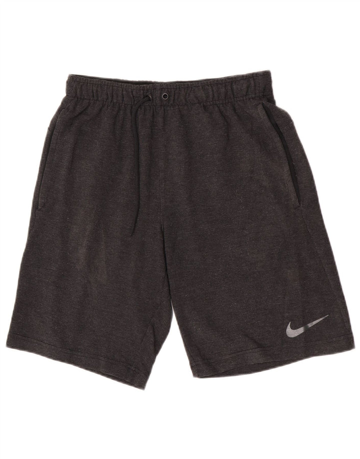 Nike Herre Dri Fit sportsshorts Små grå flækkede viskose