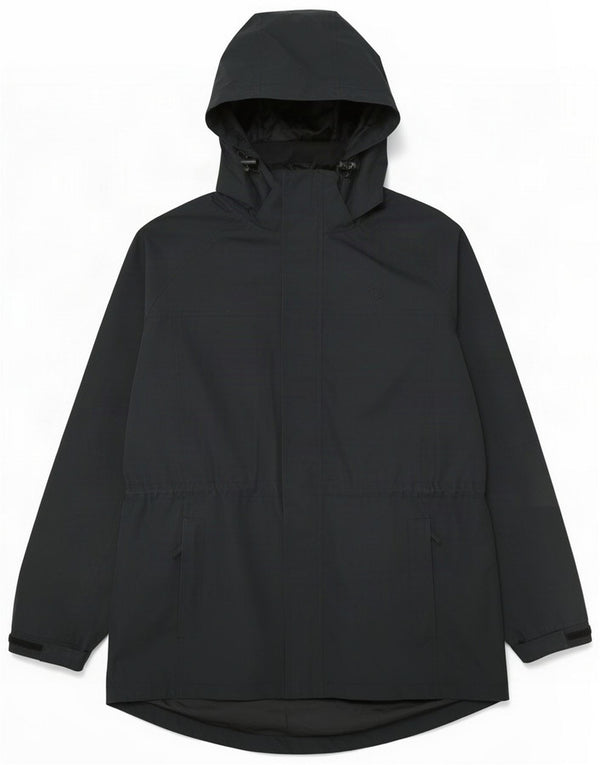 Mountain Essentials Herre Hooded Windbreaker Coat UK 40 Large Black
