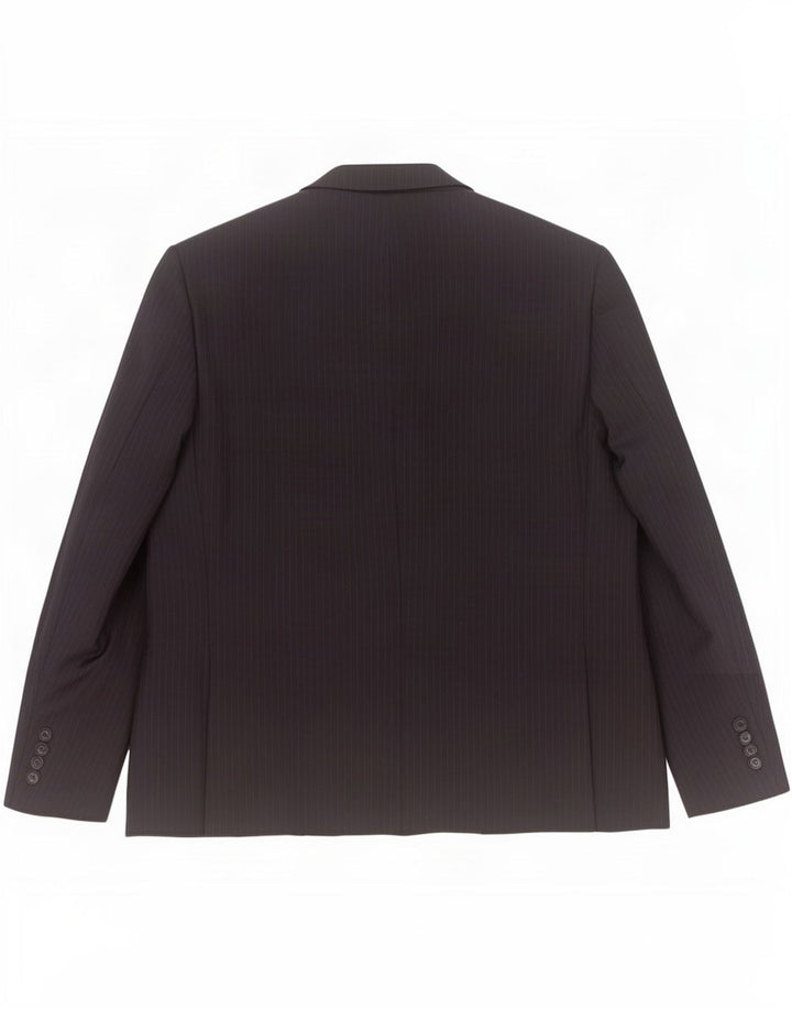 Marks & Spencer Herre Short Blazer Jacket UK 44 XL Navy Blue Pinstripe