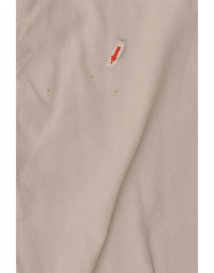 Zara Dame Oversized Skjorte UK 10 Small White Bomuld