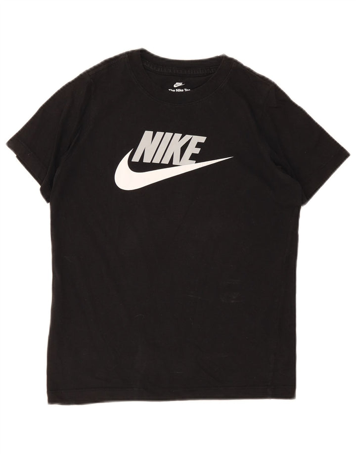 Nike drenge grafisk t-shirt top 10-11 år medium sort bomuld