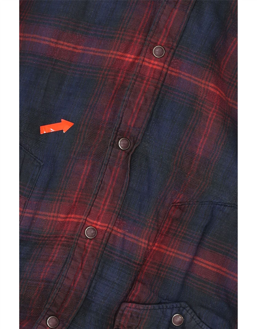 LEE Womens Flannel Shirt UK 14 Large Navy Blue Check Vintage Lee and Second-Hand Lee from Messina Hembry 