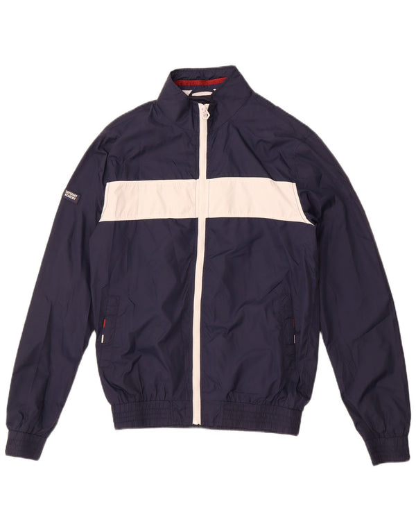 Superdry træningsdragt topjakke til kvinder UK 10 Small Navy Blue Colourblock