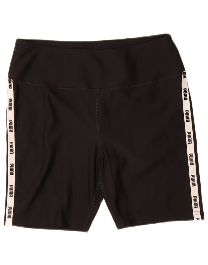 PUMA Grafiske sportsshorts til kvinder UK 12 Medium Sort