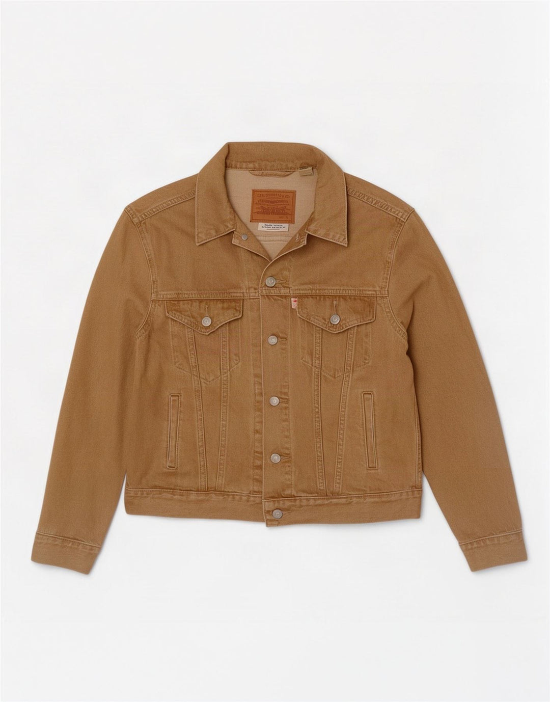 Levi's Herre denimjakke UK 36 Small Beige Bomuld
