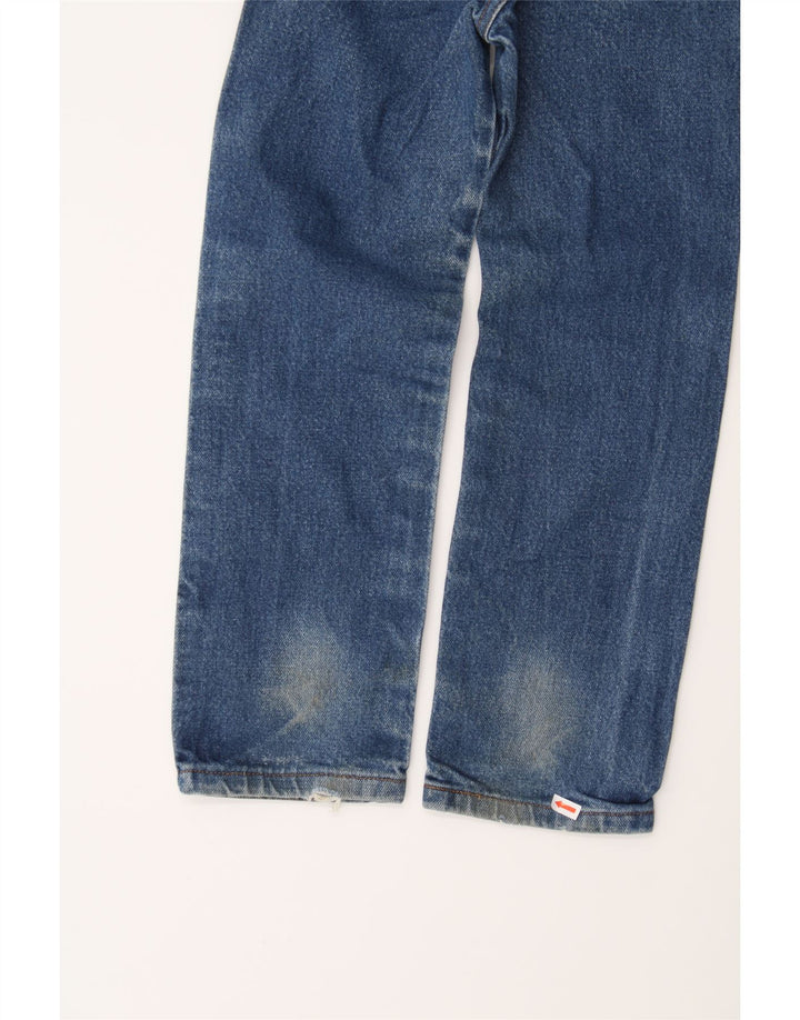 WRANGLER Boys Straight Jeans 6-7 Years W20 L22 Blue Cotton Vintage Wrangler and Second-Hand Wrangler from Messina Hembry 