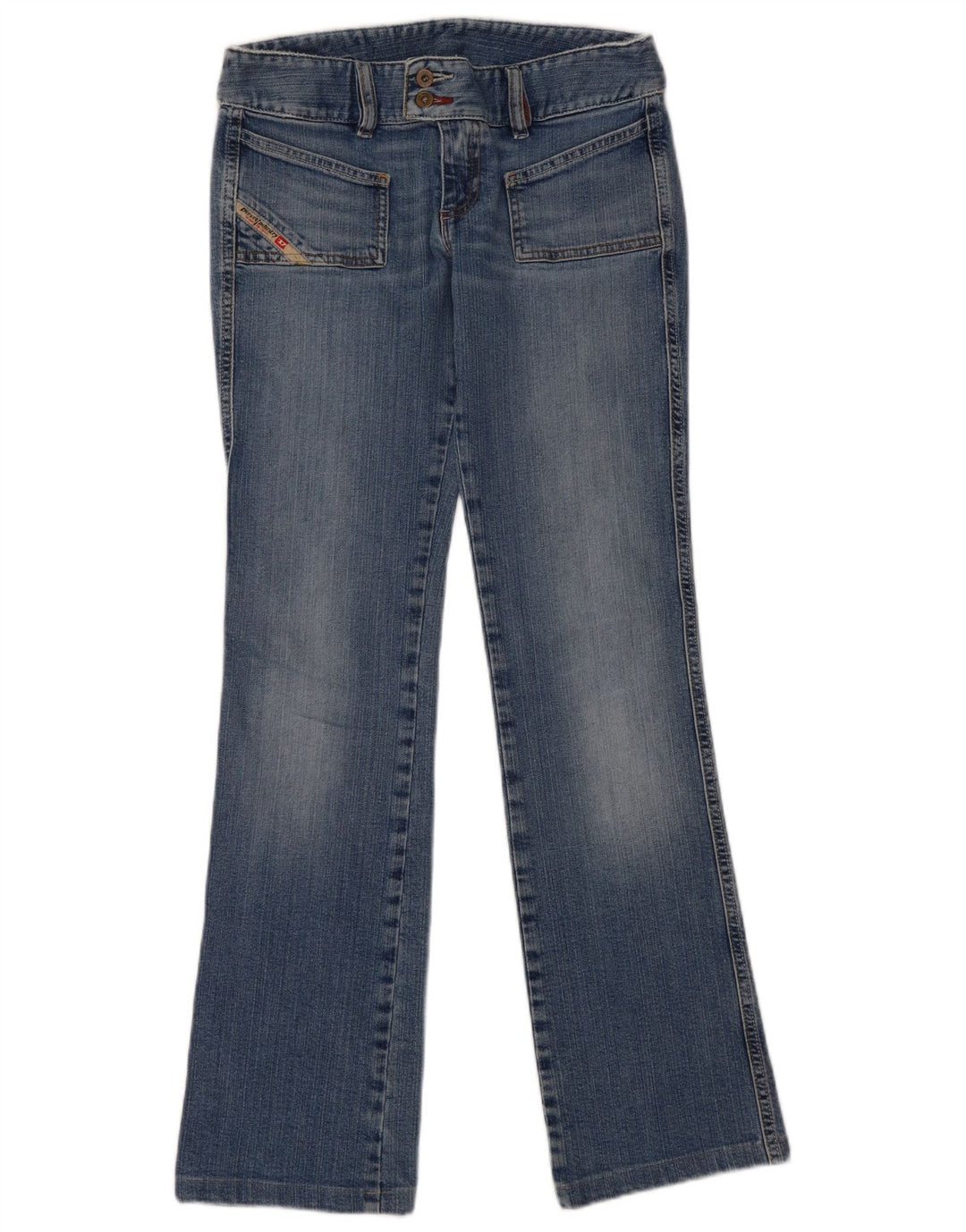 Diesel Dame Bootcut Jeans W29 L31 Blå Bomuld