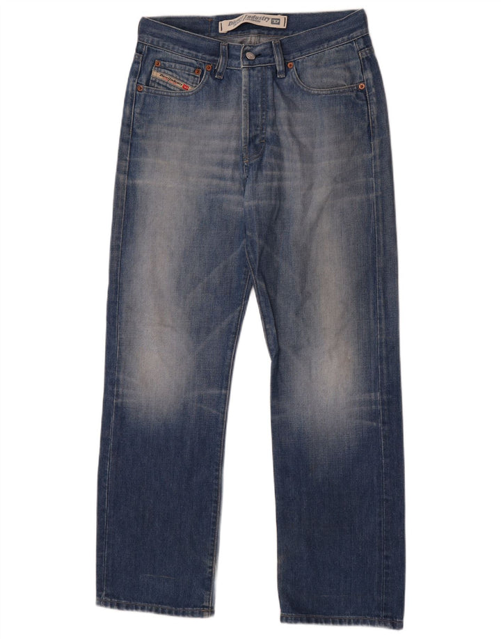 Diesel Herre Straight Jeans W31 L30 Blå Bomuld