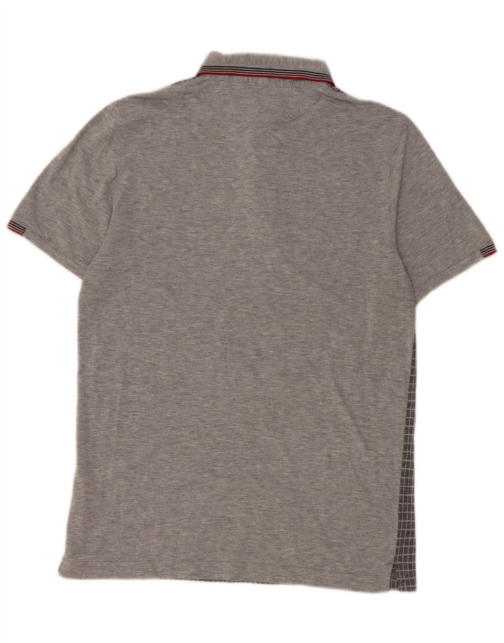 Ted Baker herre poloshirt str. 3 Medium Grey Gingham Polyester