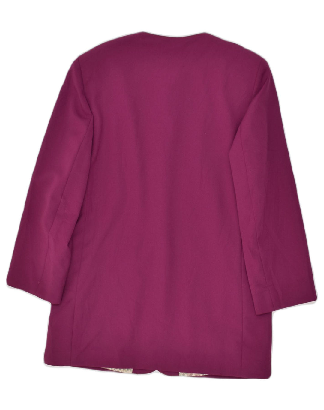 VINTAGE Womens 5 Button Blazer Jacket UK 16 Large Purple Polyester | Vintage Vintage | Thrift | Second-Hand Vintage | Used Clothing | Messina Hembry 