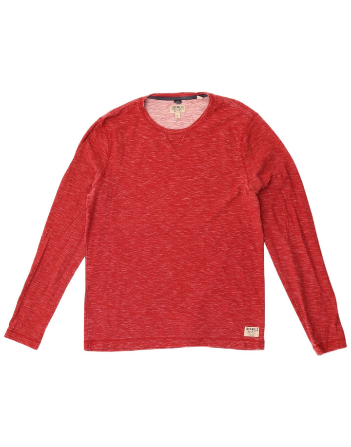 Jack Wills Herre Top Langærmet Lille Rød Flecked Bomuld