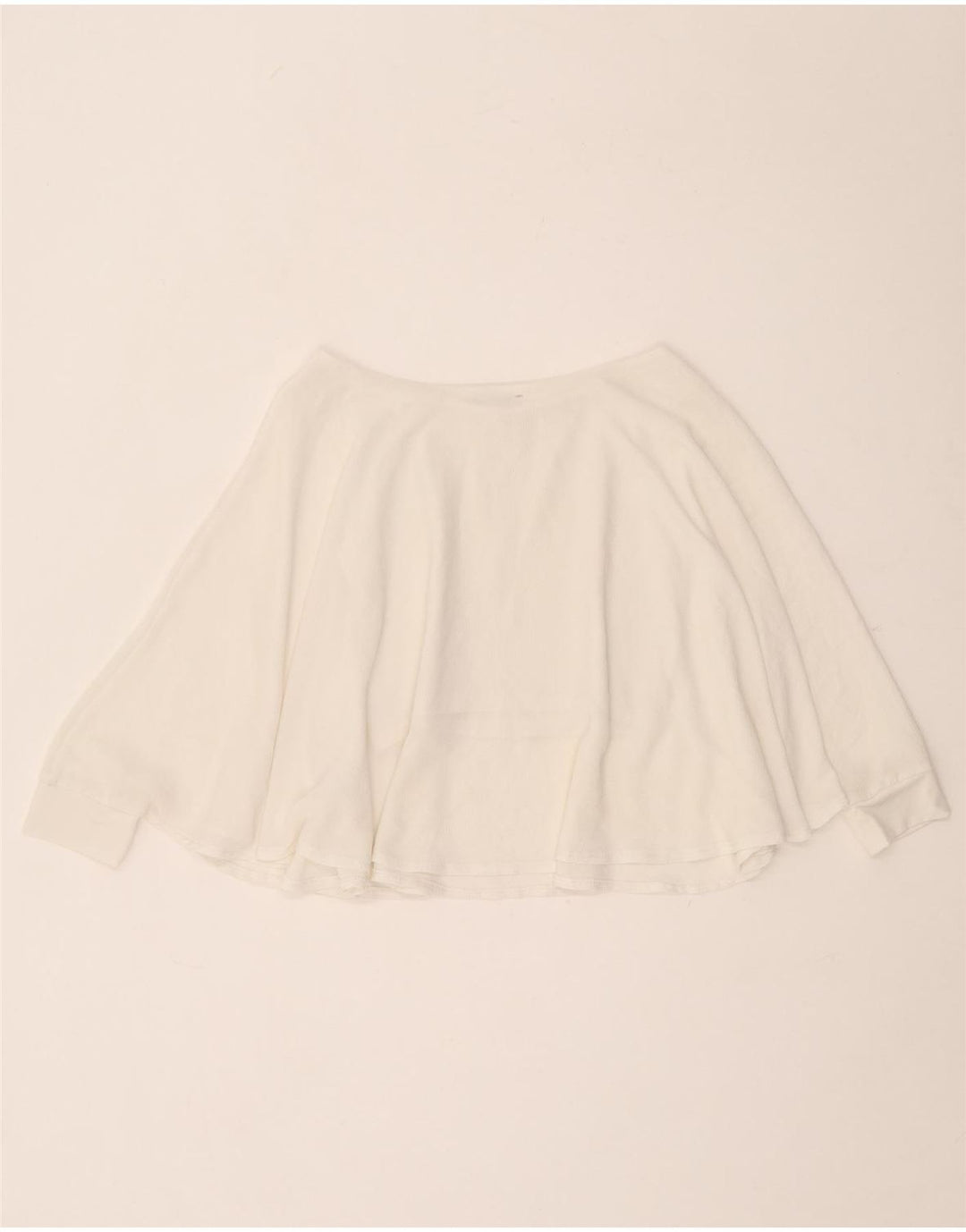 Zara Dame Ærmeløs Poncho Bluse Top UK 10 Small White