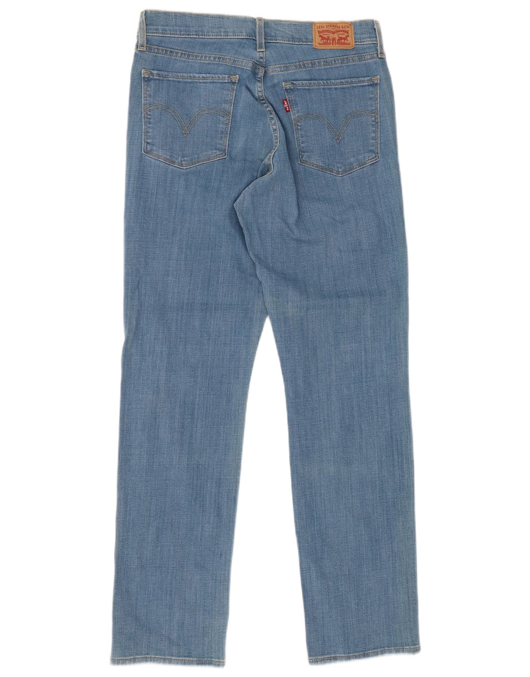 LEVI'S Dame Klassiske Straight Jeans US 8 Medium W29 L30 Blå Bomuld