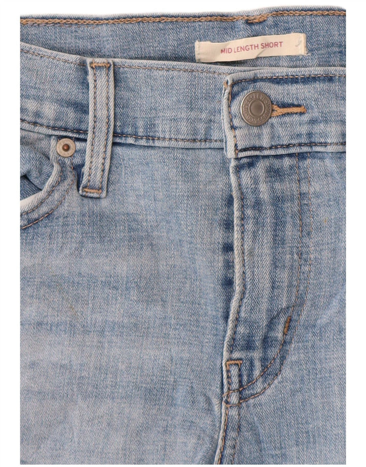 LEVI'S denimshorts til kvinder i mellemhøj højde W26 Small Blue