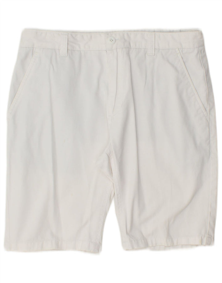 VINTAGE Chino Shorts til mænd IT 48 Medium W32 Hvid Bomuld