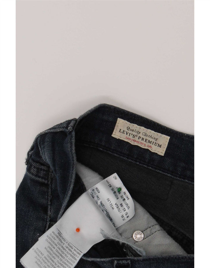 Levi's Slim Jeans til mænd W32 L30 Marineblå bomuld