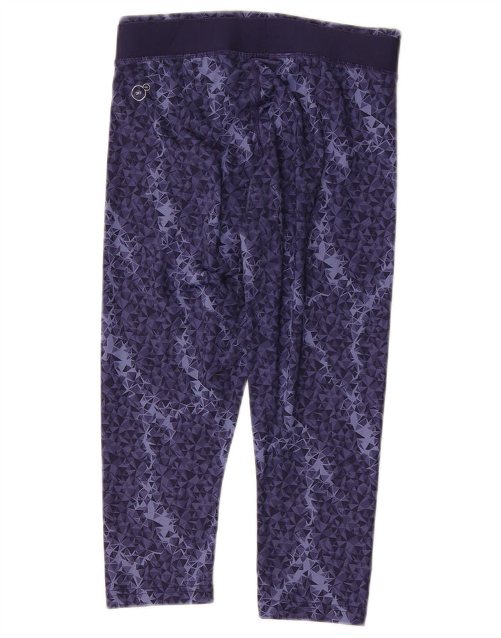 Puma Capri Leggings til kvinder UK 10 Lille marineblå geometrisk polyester