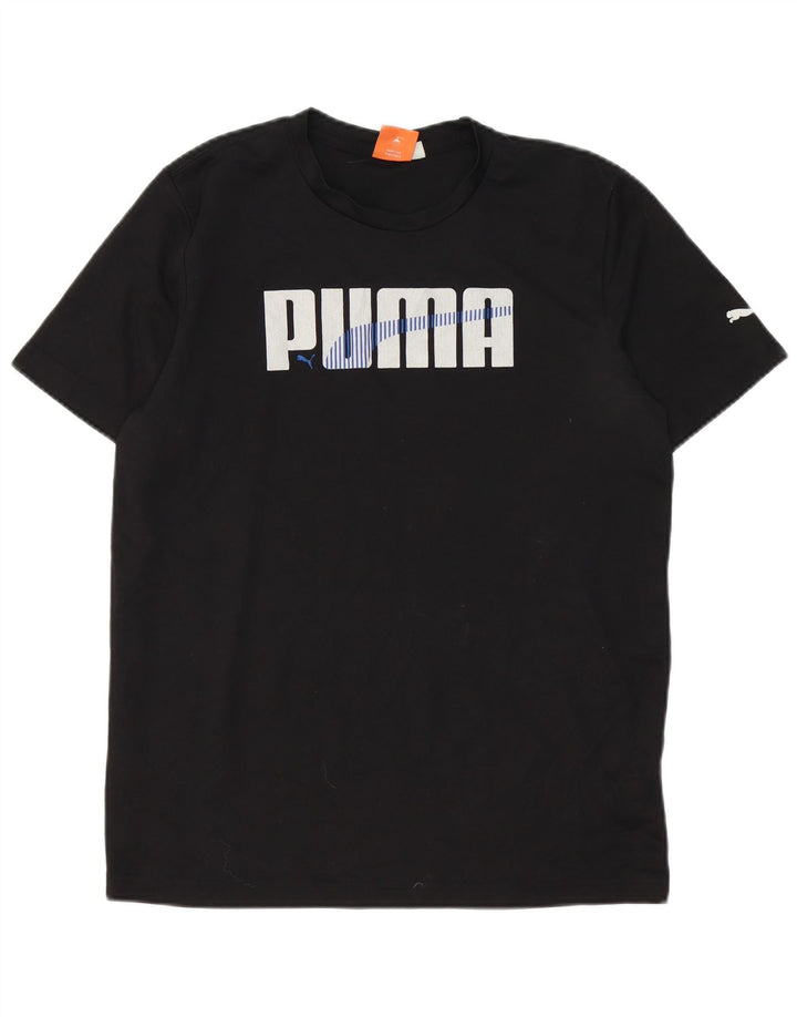 Puma Herre Grafisk T-Shirt Top Lille Sort