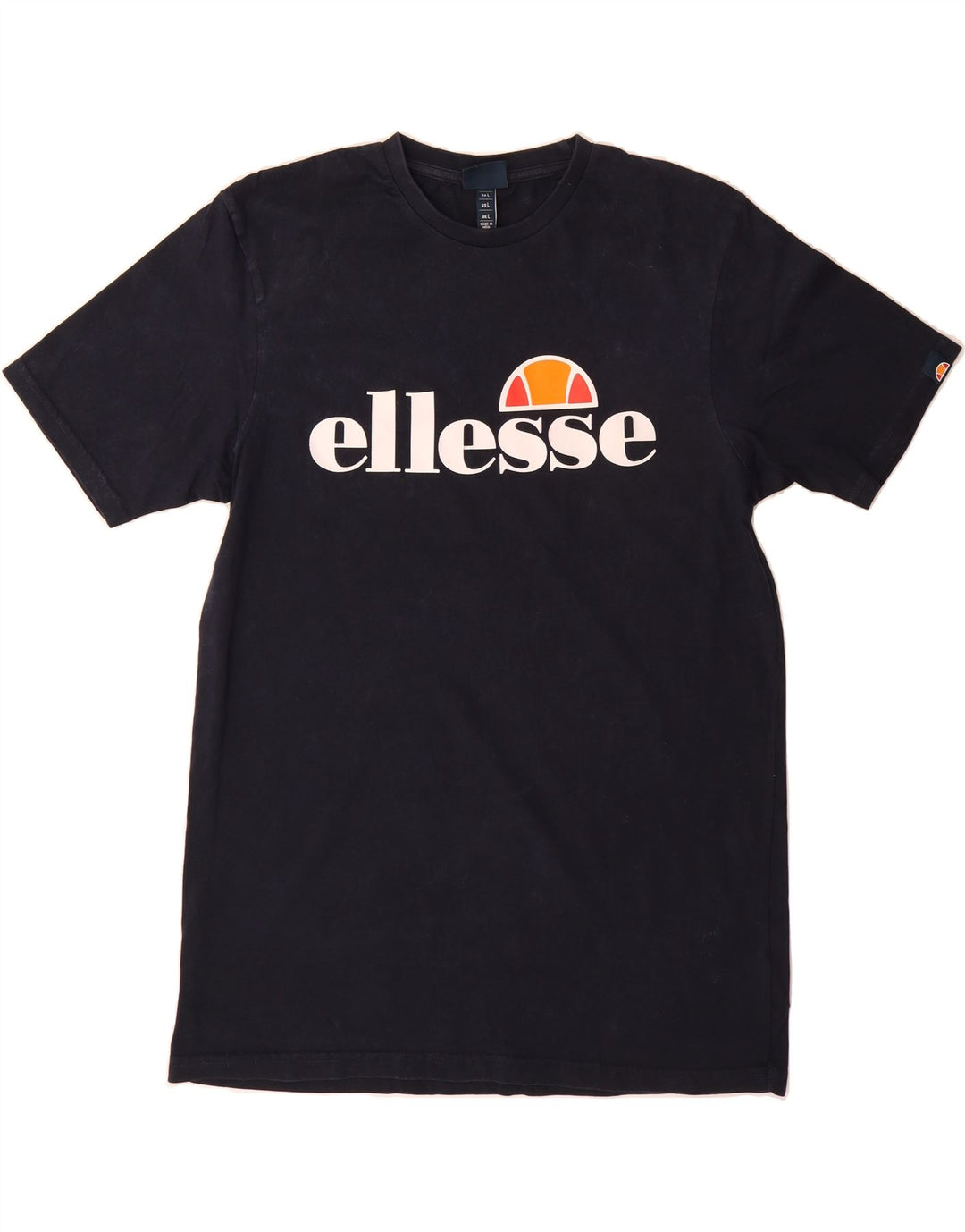 ELLESSE Mens Graphic T-Shirt Top Large Navy Blue Cotton Vintage Ellesse and Second-Hand Ellesse from Messina Hembry 