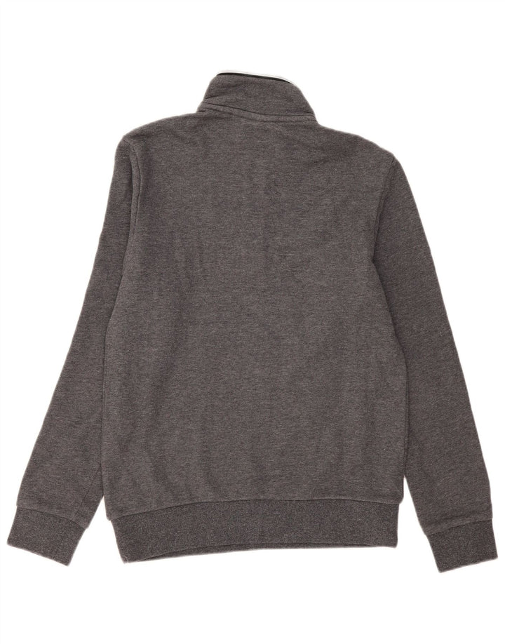 Lotto Herre Zip Neck Sweatshirt Jumper Lille Grå Bomuld