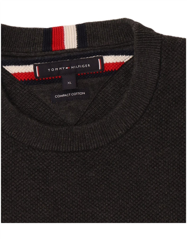 Tommy Hilfiger Herre Crew Neck Jumper XL Grå Bomuld