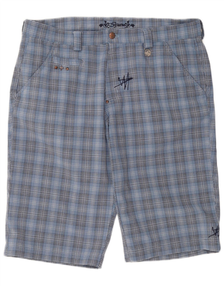 IGUANA Chino Shorts til mænd W36 Large Blue Check Polyester