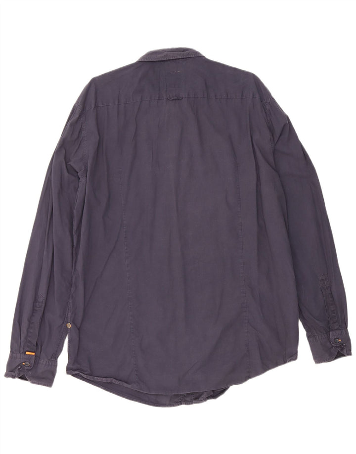 Hugo Boss herreskjorte 2XL marineblå bomuld