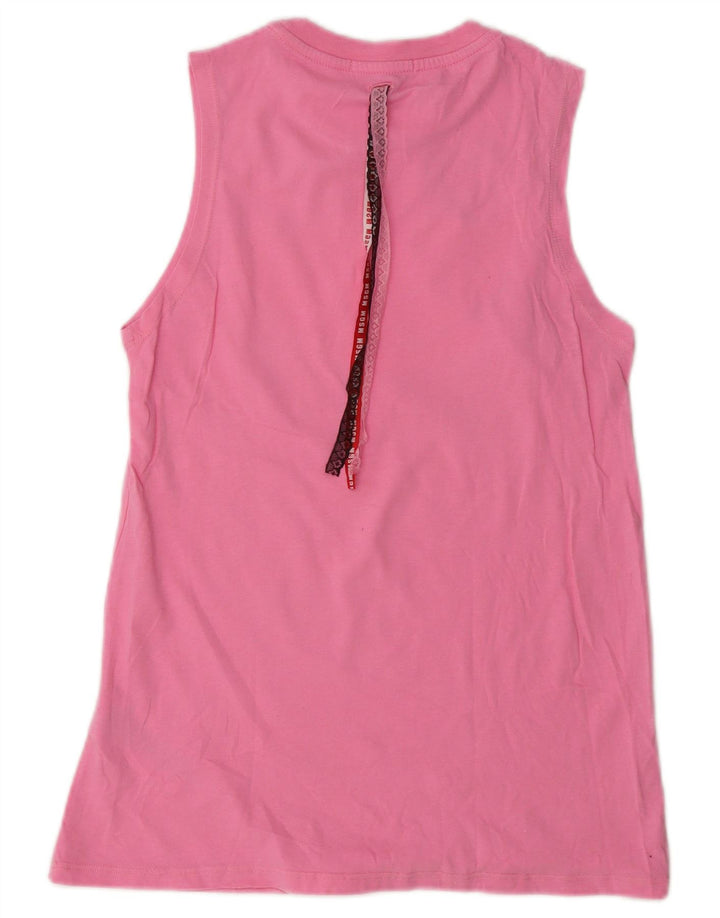 MSGM piger grafisk vest top 13-14 år pink bomuld