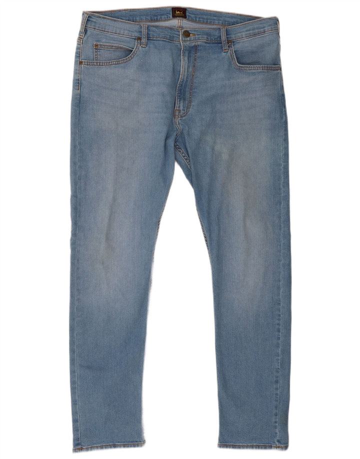 Lee Herre Rider Slim Jeans W38 L32 Blå Bomuld