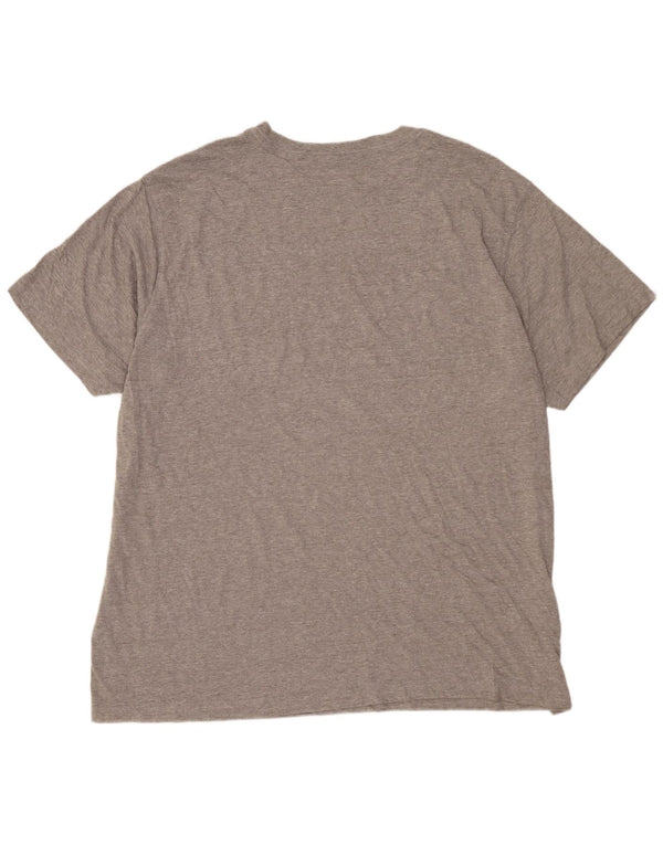 EDDIE BAUER Herre T-Shirt Top 2XL Grå Bomuld