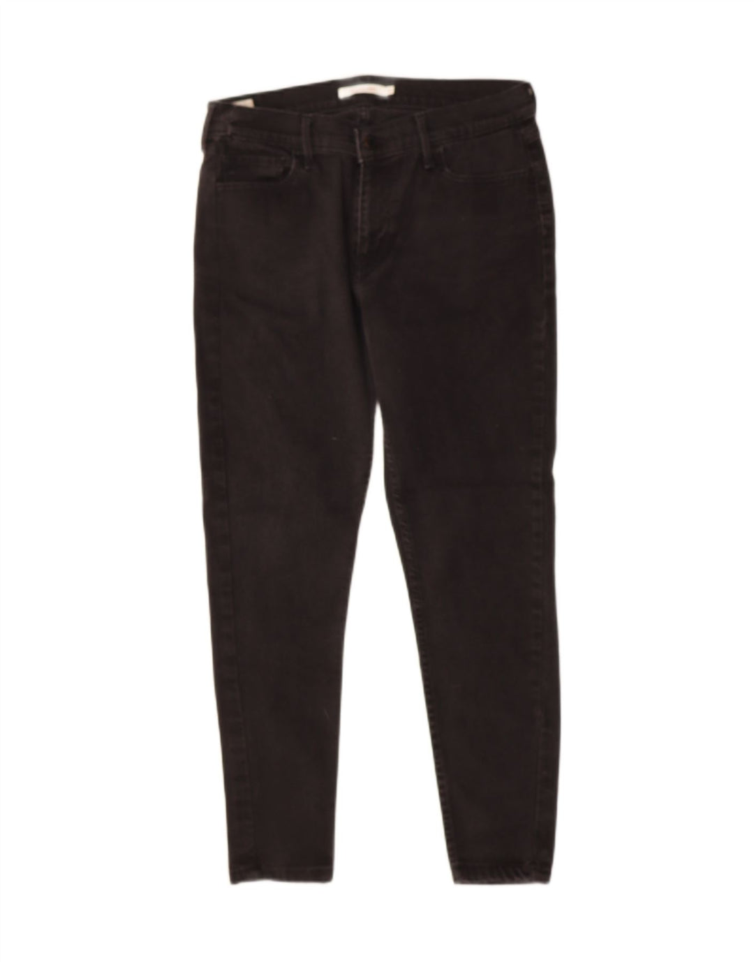 LEVI'S Womens 710 Super Skinny Jeans W32 L27 Black Cotton