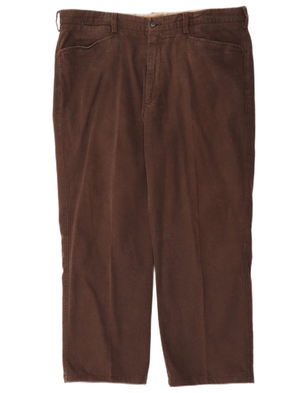 Henry Cottons Straight Casual Bukser til mænd IT 54 2XL W42 L26 Brun Bomuld