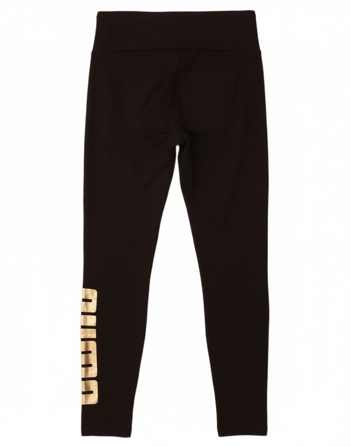 Puma Grafiske Leggings til kvinder UK 12 Medium Sort