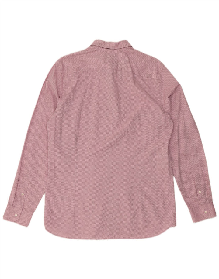 Ted Baker Herreskjorte str. 4 Large Pink Argyle/Diamond Cotton