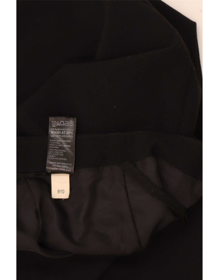 Marks & Spencer Pencil Nederdel til kvinder UK 16 Large W34 Black Polyester