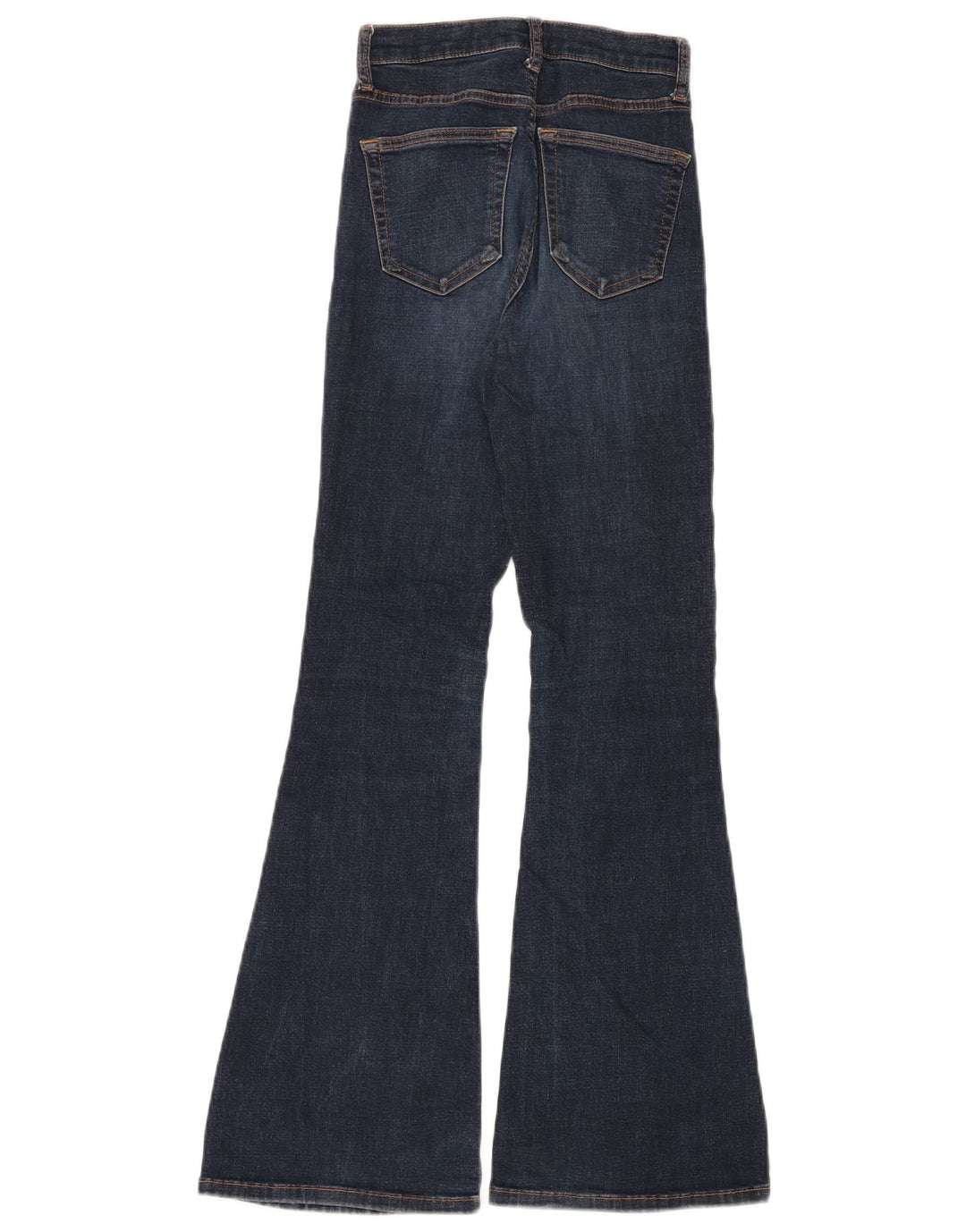 Topshop Dame Jamie Flared Jeans W26 L30 Marineblå Bomuld