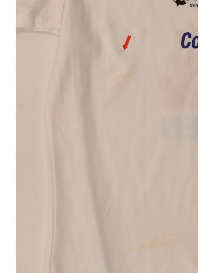 ADIDAS Herre Climalite grafisk T-shirt Top Lille hvid polyester