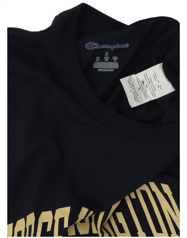 Champion Herre George Washington Grafisk T-shirt Top Lille marineblå bomuld