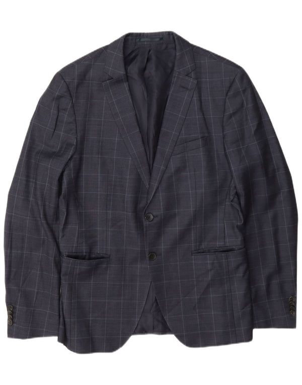 Hugo Boss Herre 2-knaps blazerjakke UK 50 Large Navy Blue Check