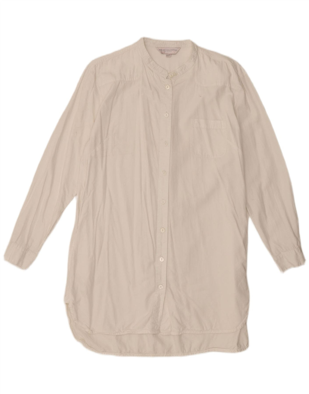 French Connection Dame skjortekjole UK 14 Large White Lyocell