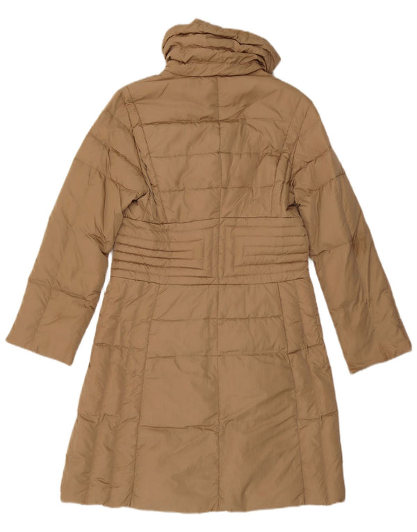 Moncler Dame Polstret Frakke Størrelse 2 Medium Beige Polyamid