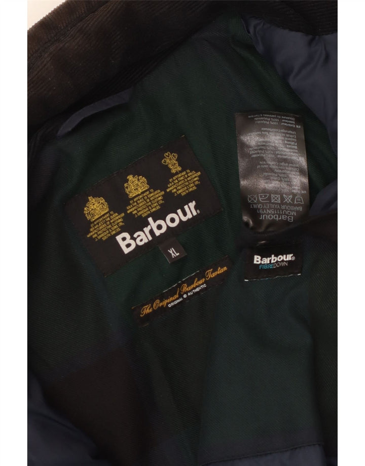 Barbour Polstret jakke til mænd UK 42 XL marineblå polyester