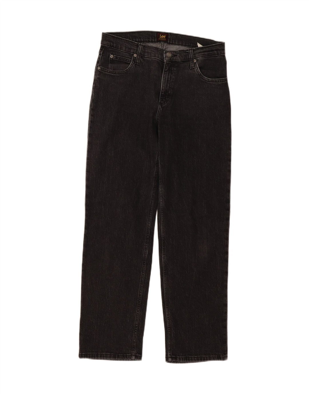 LEE Womens Jane Straight Jeans W28 L31 Black Cotton