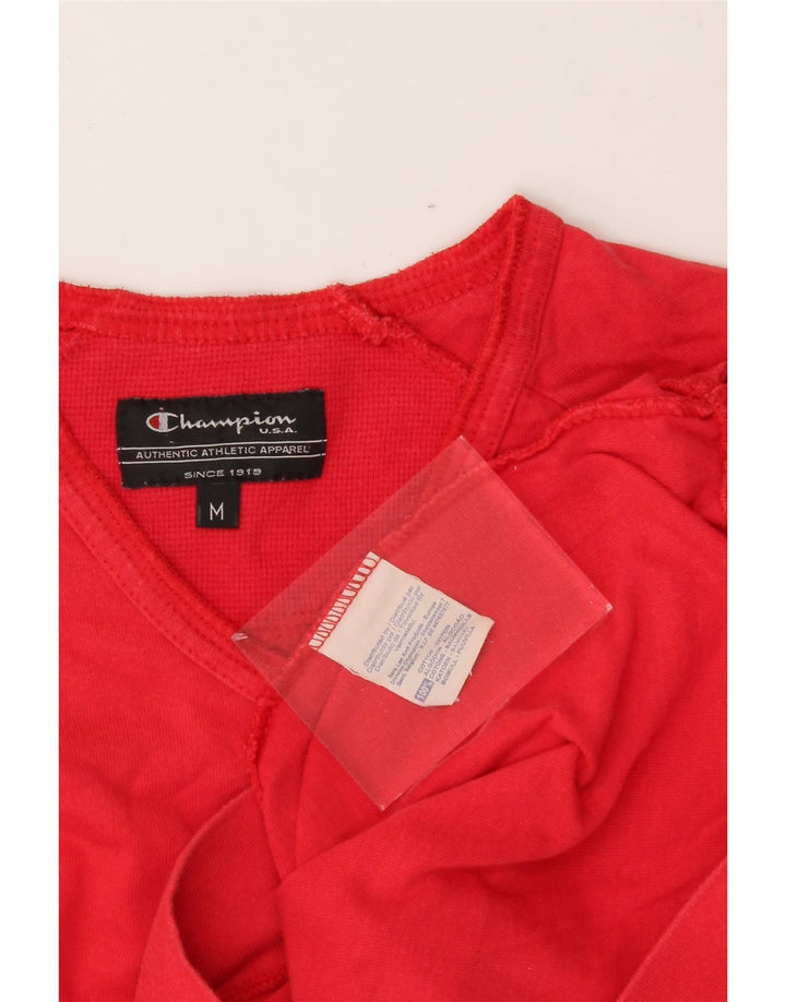 CHAMPION Womens Sweatshirt Jumper UK 12 Medium Red Cotton Vintage Champion and Second-Hand Champion from Messina Hembry 