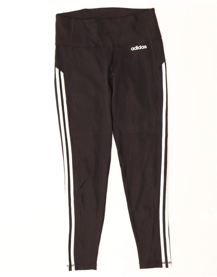 ADIDAS Aeroready Leggings til kvinder UK 12/14 Medium Black Polyester