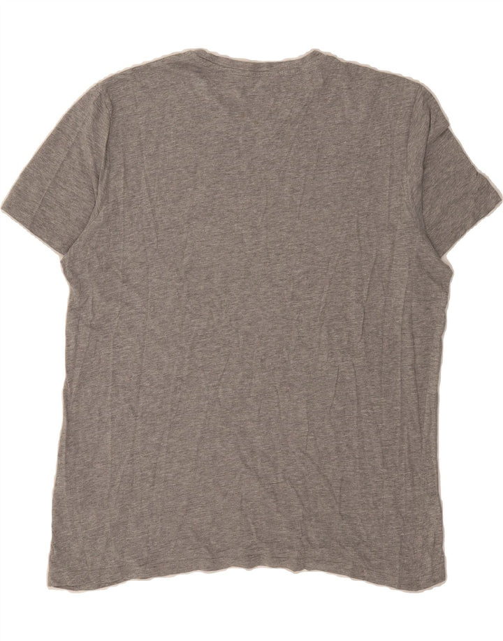 JACK & JONES Mens T-Shirt Top 2XL Grey Cotton Vintage Jack & Jones and Second-Hand Jack & Jones from Messina Hembry 
