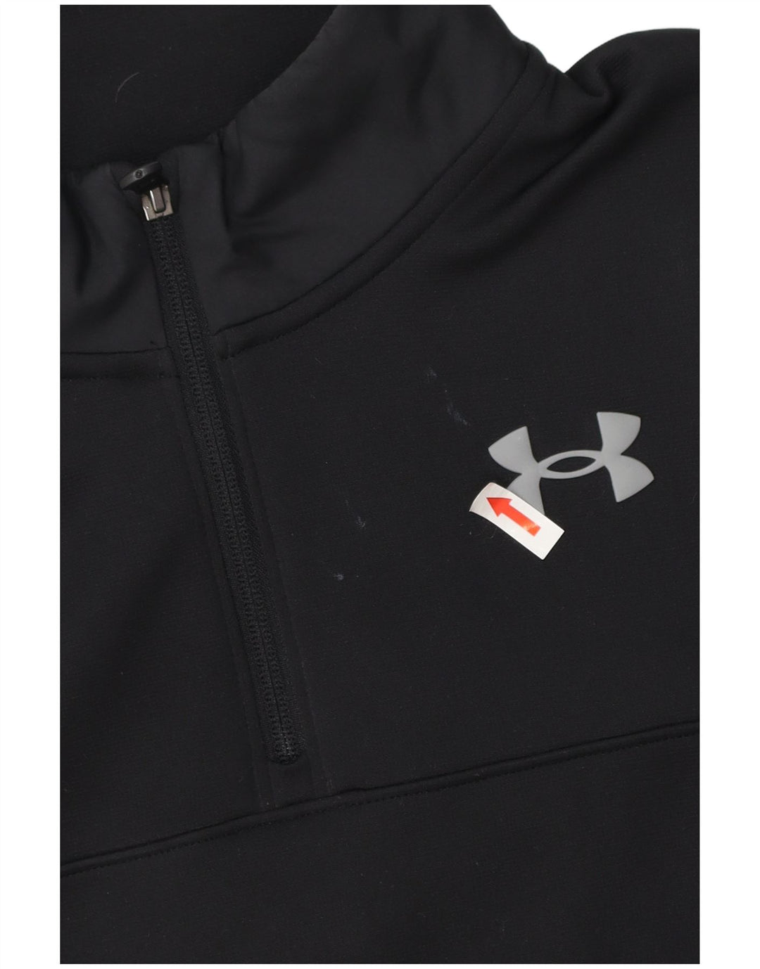 Under Armour Herre Zip Neck Loose Fit Sweatshirt Jumper Medium Sort