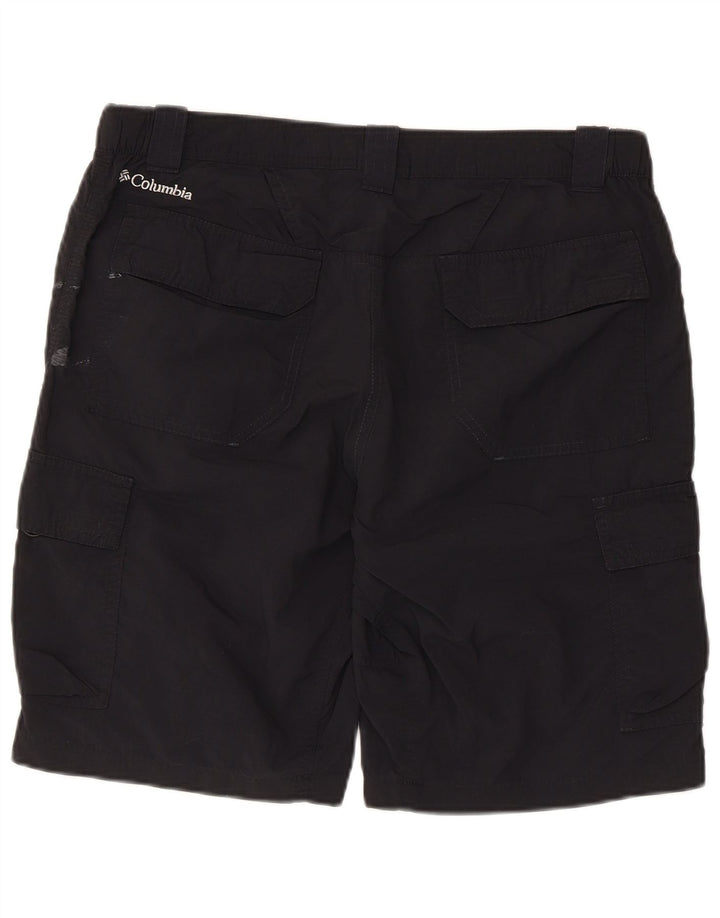 Columbia Herre Cargo Shorts W36 Stor sort nylon