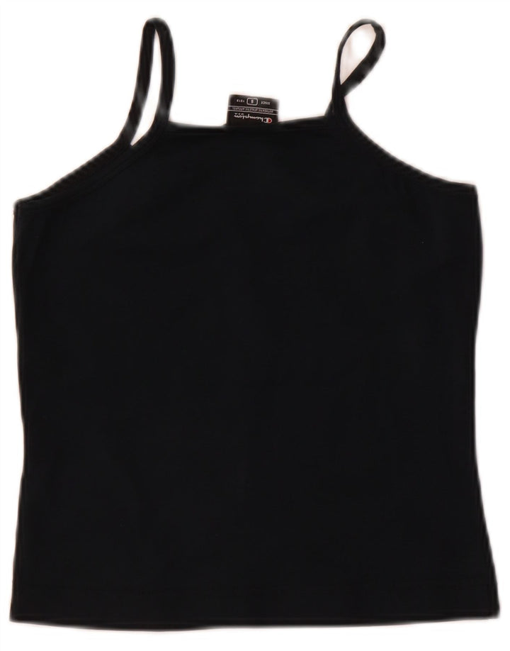 Champion Womens Crop Cami Top UK 8 Small Navy Blue